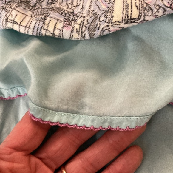 Conversations By Anthropology Blue & White Venice Travel Romantic Skirt Small - Picture 7 of 7